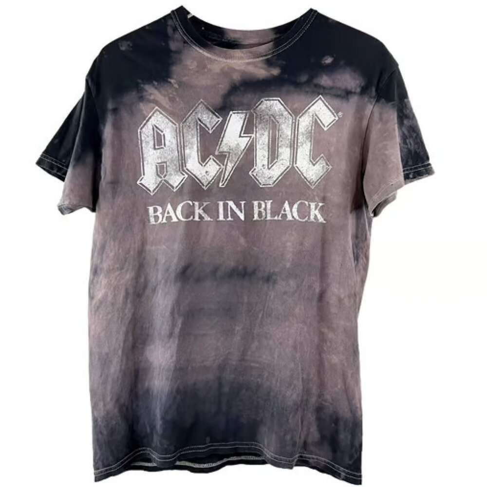 AC/DC Back in Black Tie Dye Graphic Tee
